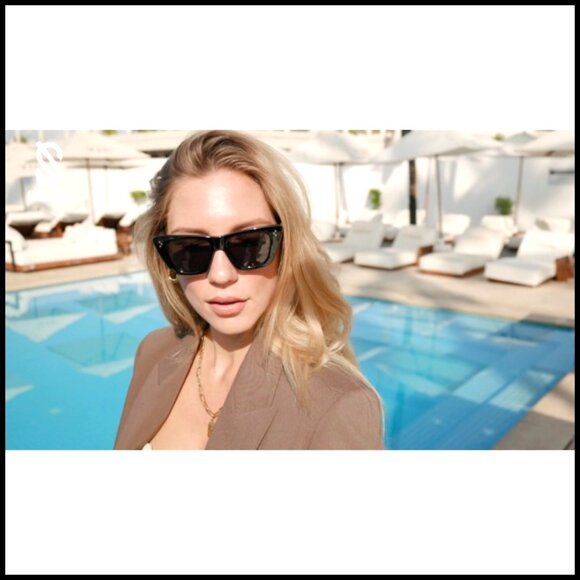 Retro Cat Eye Polarized Sunglasses UV400 Protection Large Fit main image 7